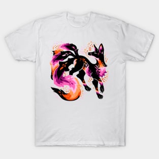 Lesbian Flag Fox T-Shirt